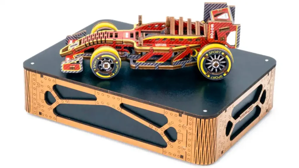 Wooden Puzzle 3D Car Bolid Limited Edition Opis 104