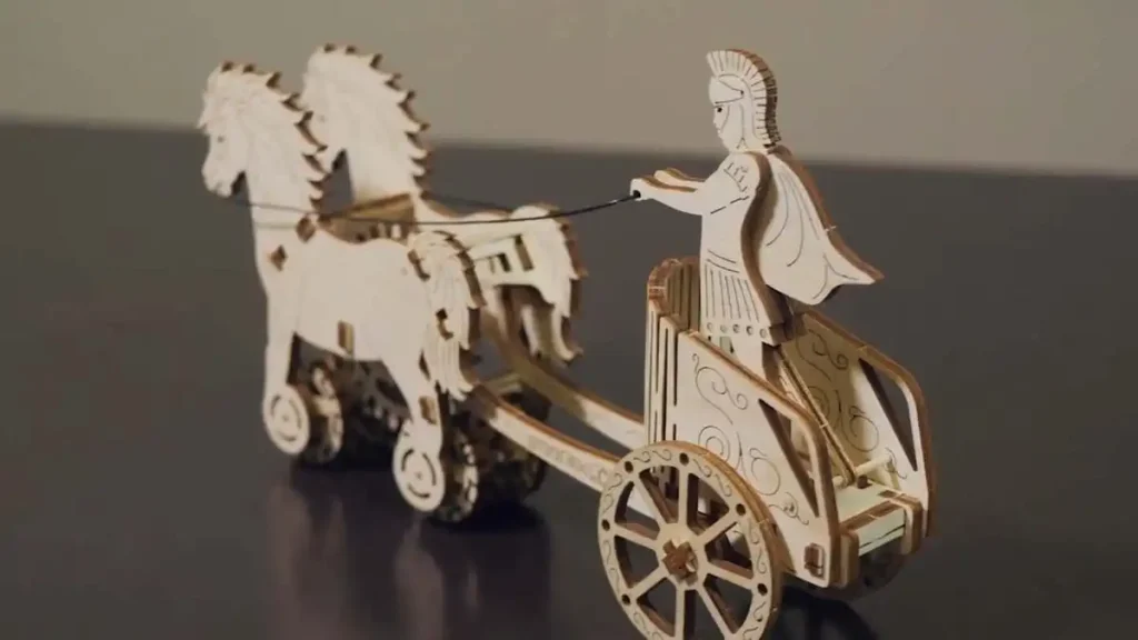 Wooden Puzzle 3D Roman Chariot Opis 8