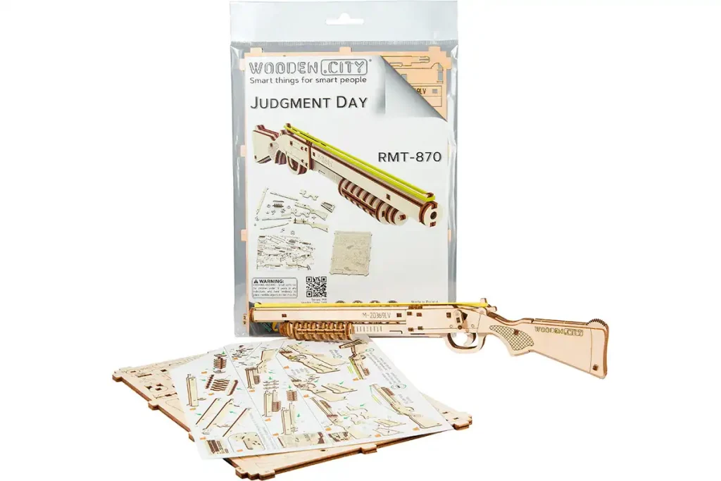 Wooden Puzzle 3D Gun Judgment Day RMT-870 Opis 3