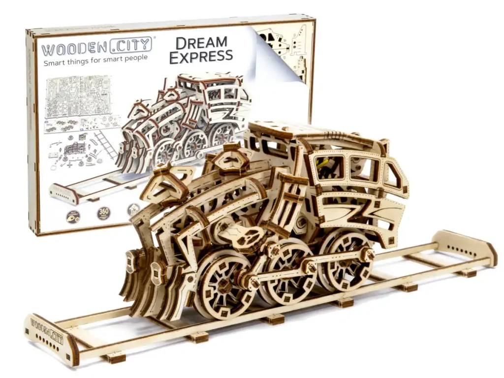 Wooden Puzzle 3D Train Dream Express Opis 2