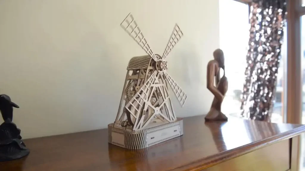 Wooden Puzzle 3D Mill Opis 2
