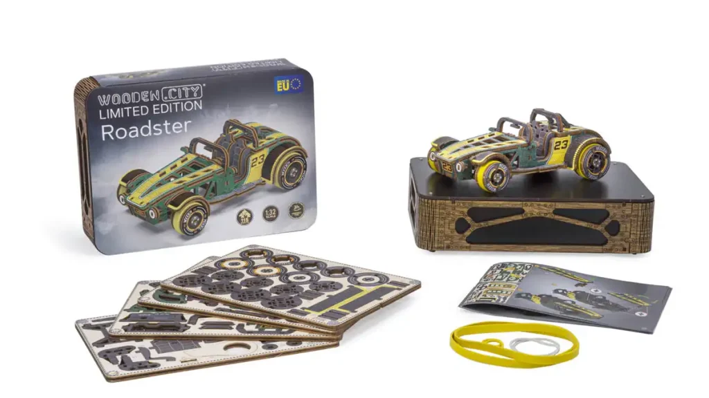 Wooden Puzzle 3D Car Roadster Limited Edition Opis 101
