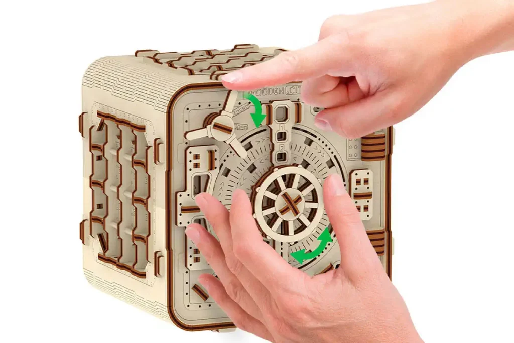 Wooden Puzzle Box 3D Safe Opis 4
