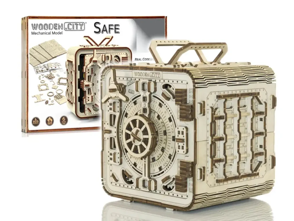 Wooden Puzzle Box 3D Safe Opis 1