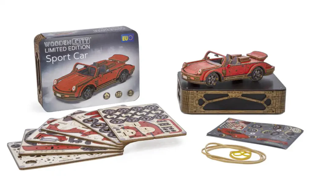 Wooden Puzzle 3D Sport Car Limited Edition Opis 100