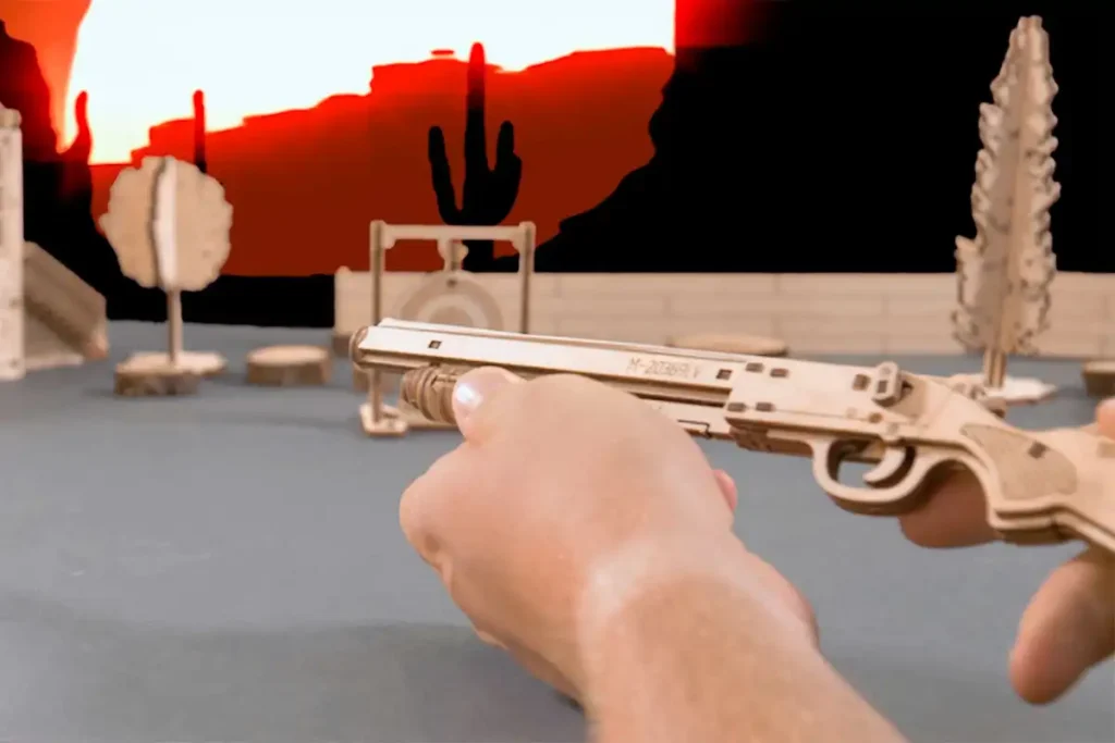 Wooden Puzzle 3D Gun Judgment Day RMT-870 Opis 1