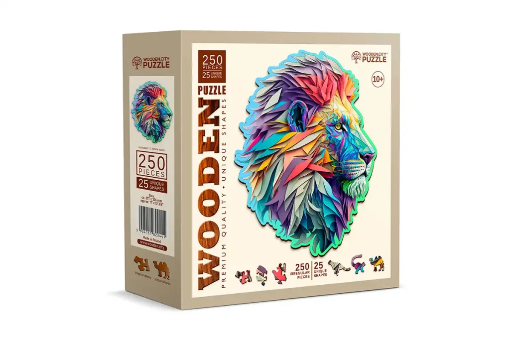 Wooden Puzzle 250 Modern Lion Opis 5