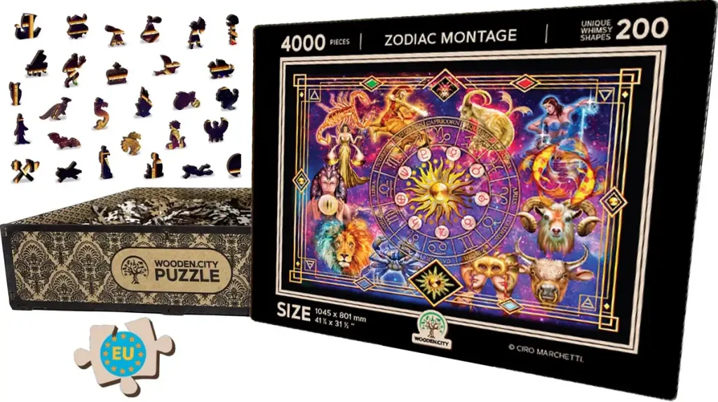 Wooden Puzzle 4000 Zodiac Montage Opis 12