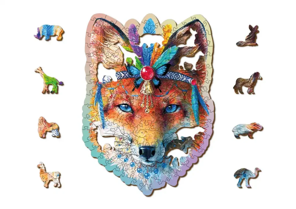 Wooden Puzzle 150 Mystic Fox Opis 7