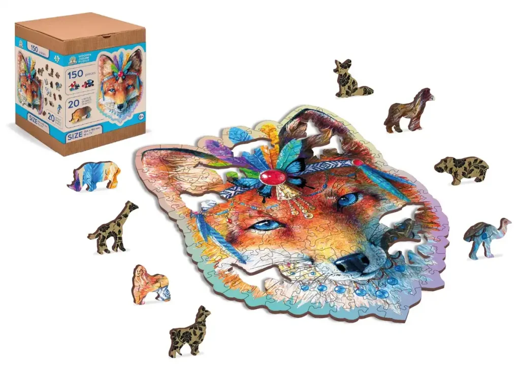 Wooden Puzzle 150 Mystic Fox Opis 5