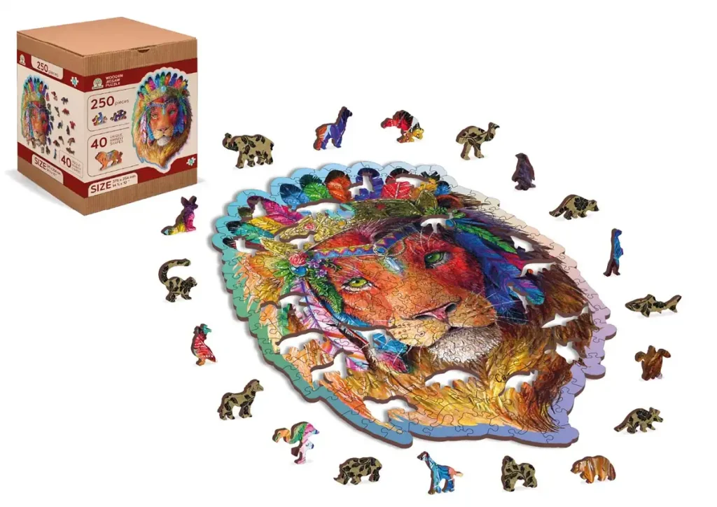 Wooden Puzzle 250 Mystic Lion Opis 5