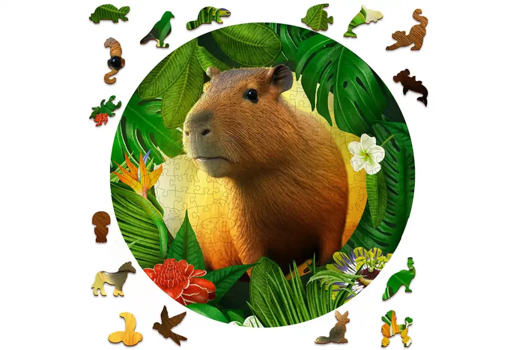 Wooden Puzzle 250 Capybara Opis 2