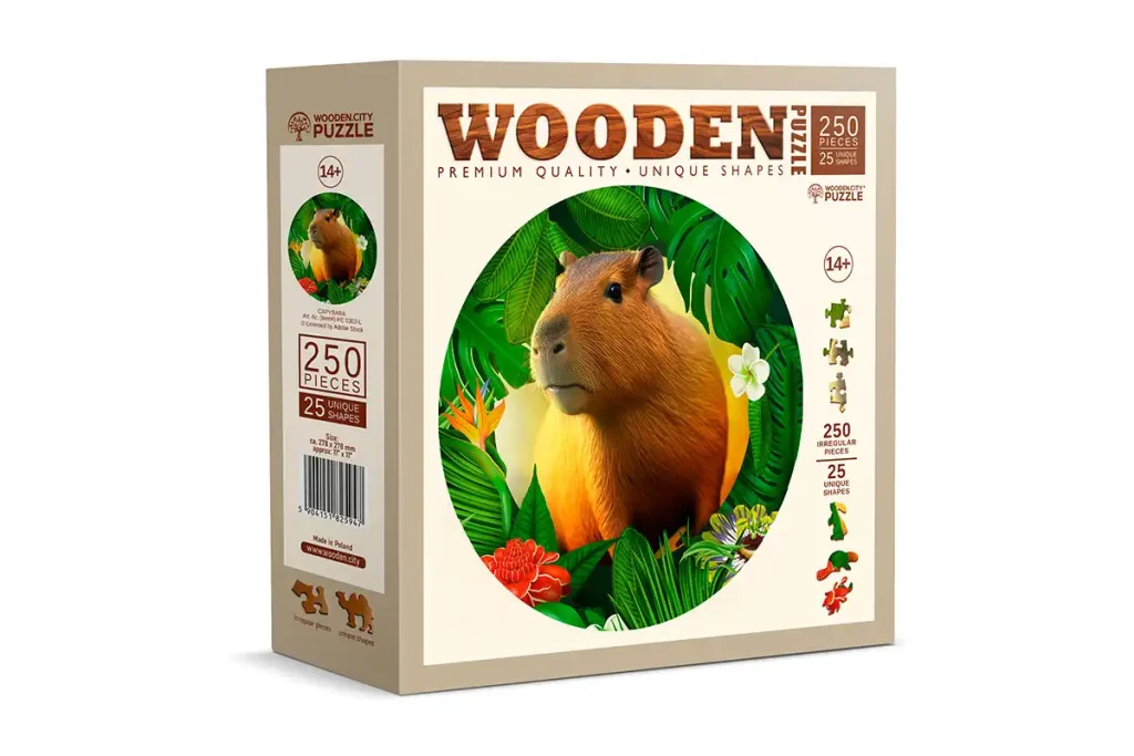 Wooden Puzzle 250 Capybara Opis 1