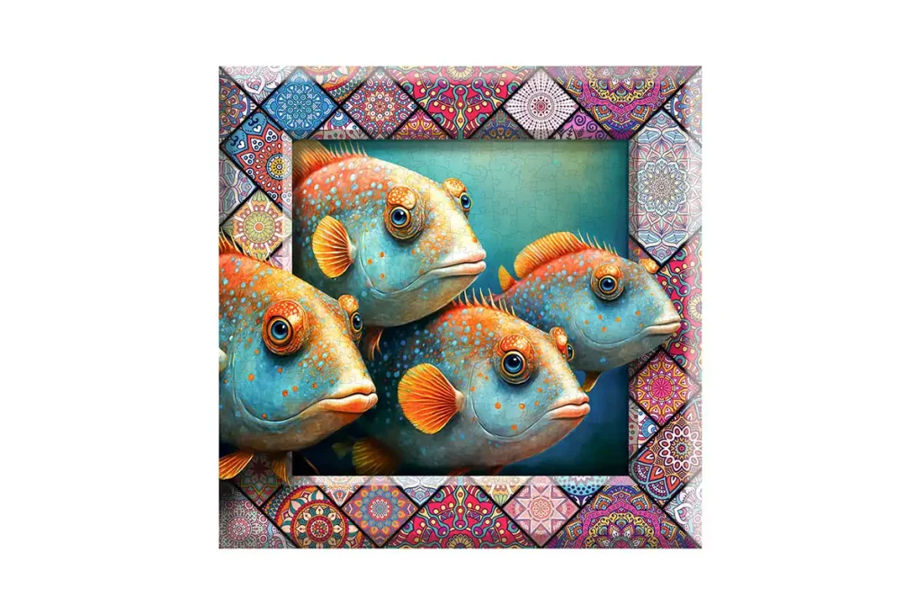 Wooden Puzzle 500 Tropical Fish Opis 4