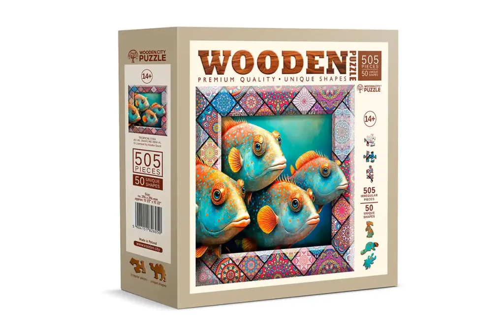 Wooden Puzzle 500 Tropical Fish Opis 1