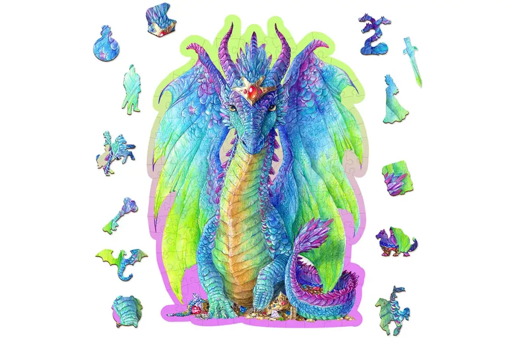 Wooden Puzzle 150 Magnificent Dragon Opis 2