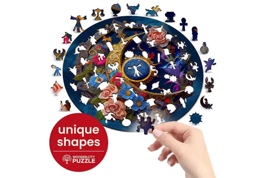 Wooden Puzzle 500 Flower Moon Opis 2