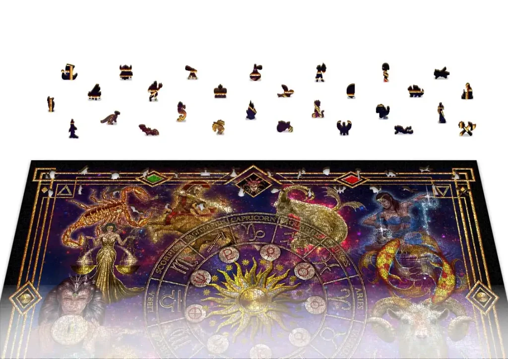 Wooden Puzzle 4000 Zodiac Montage Opis 8