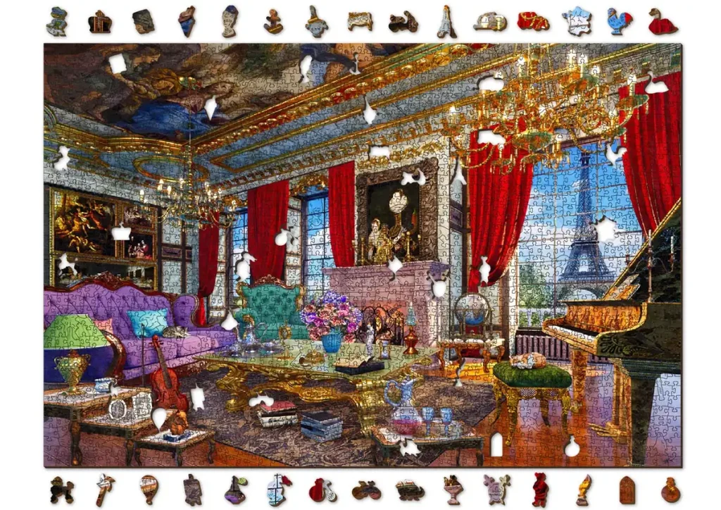 Puzzle drewniane 2000 Palace In Paris XXL Opis 9