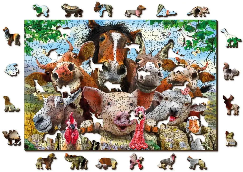 Wooden Puzzle 500 Farm Life Opis 3