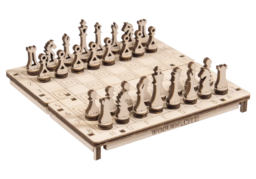 Construction of a 3D chess board