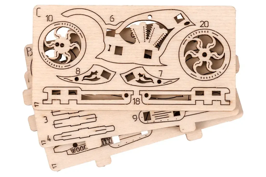 Wooden Mechanical DIY Puzzle - Spaceship – Wonder Gears 3D Puzzle