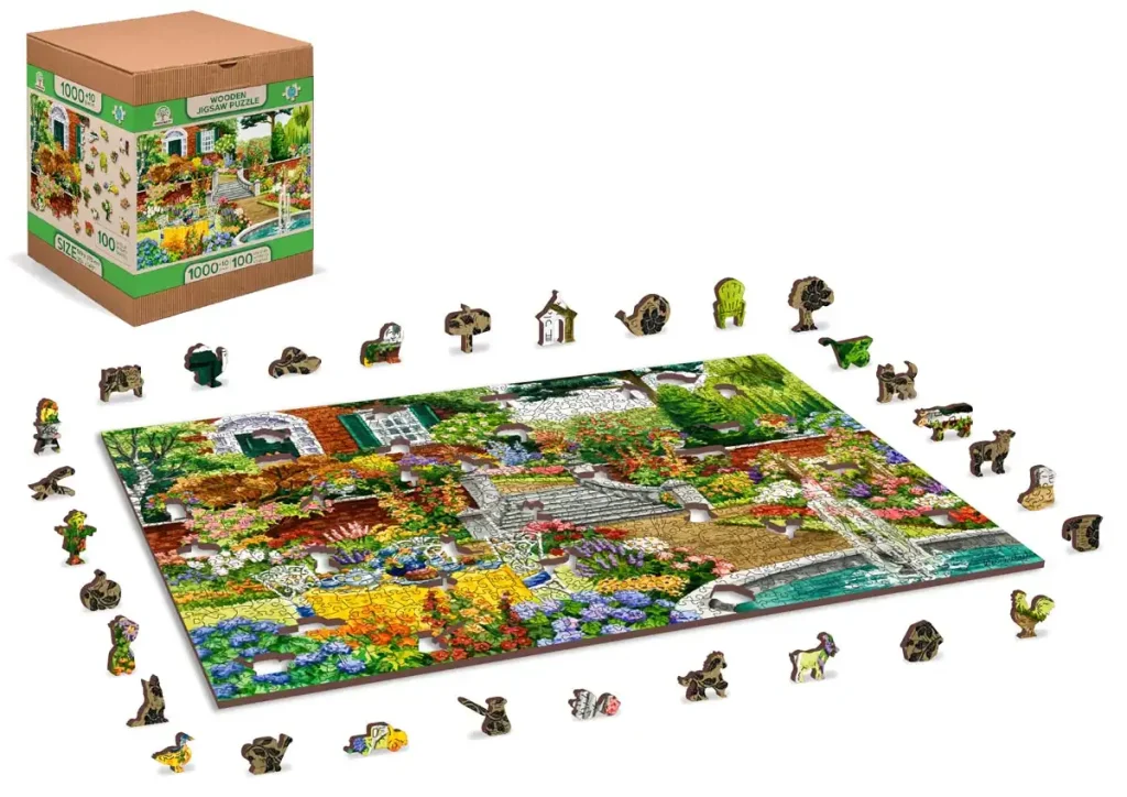 Wooden Puzzle 1000 Garden Five O'Clock Opis 3