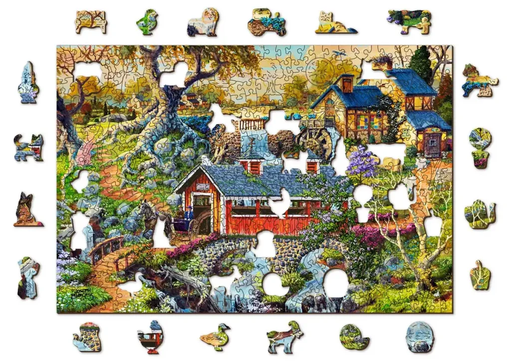 Wooden Puzzle 500 Countryside Bridges Opis 9