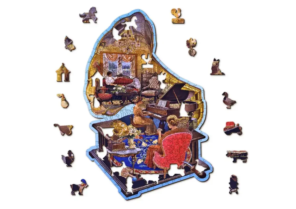 Wooden Puzzle 250 Cozy Gramophone Opis 9