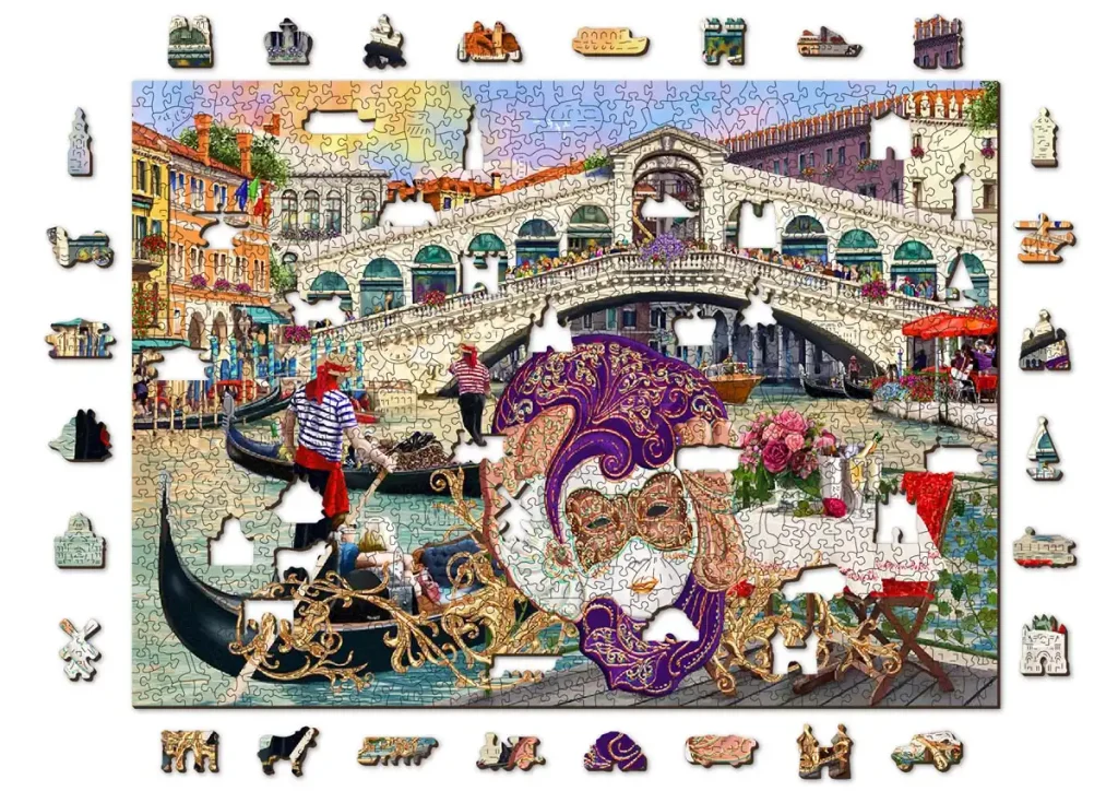 Puzzle Drewniane 1000 Karnawał w Wenecji Opis 8