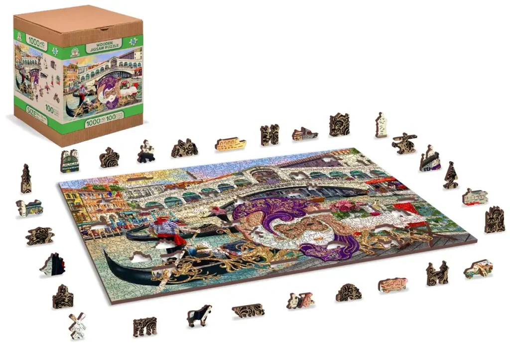 Wooden Puzzle 1000 Venice Carnival Opis 3