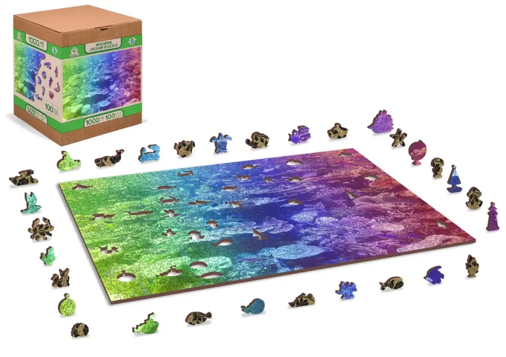 Wooden Puzzle 1000 Coral Reef Opis 3