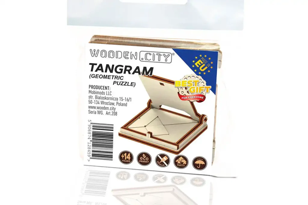 Wooden Puzzle 3D Game Tangram Geometric Puzzle Opis 2