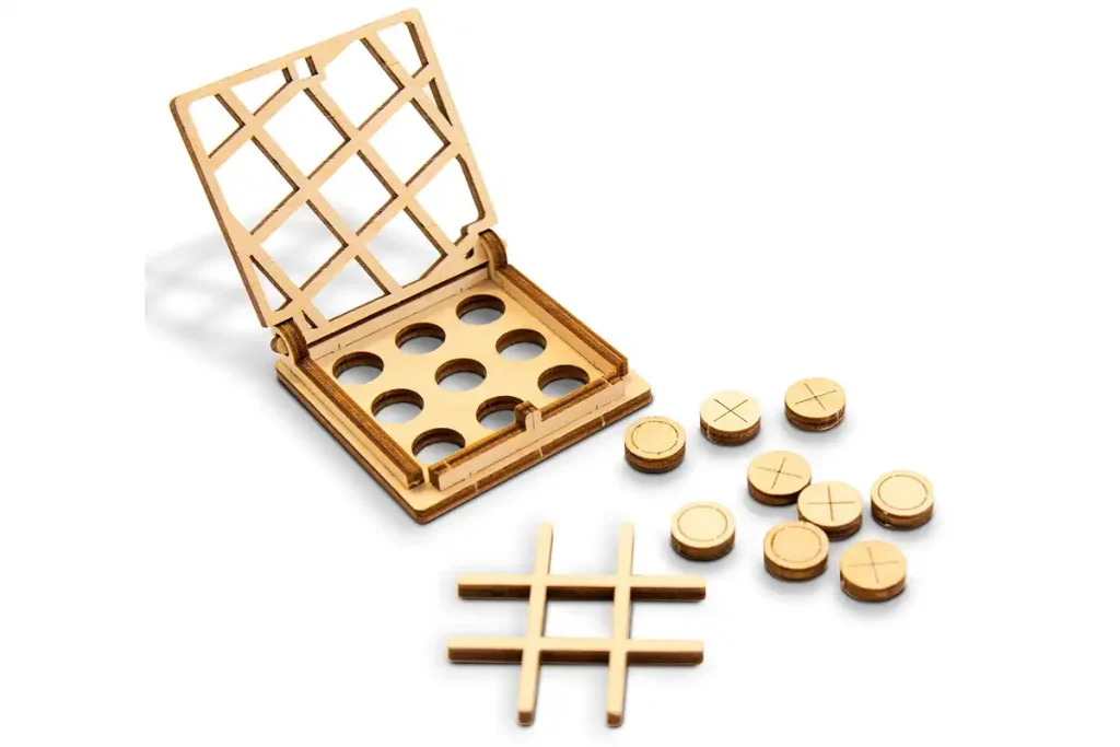 Wooden Puzzle 3D Game Tic Tac Toe 2 Opis 2