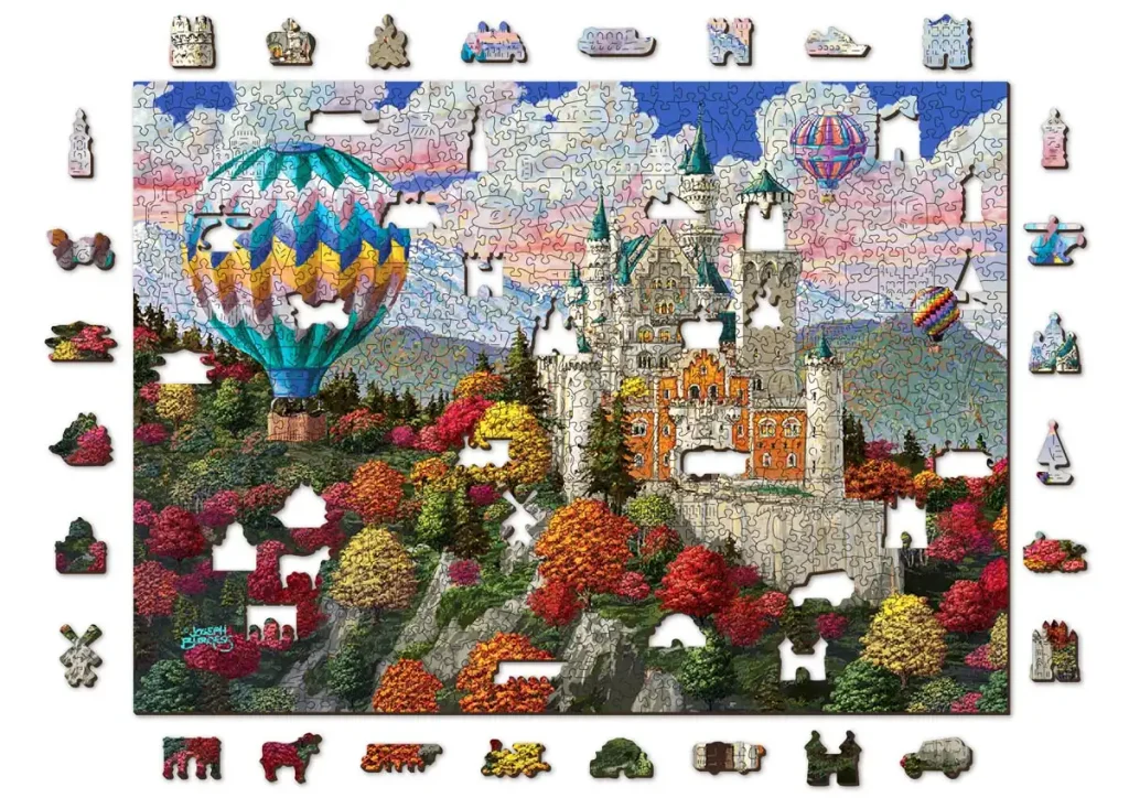 Wooden Puzzle 1000 The Neuschwanstein Castle Opis 9