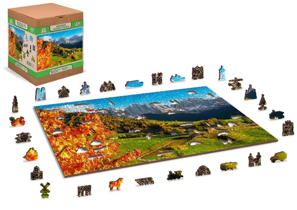  CASTORLAND 2000 Piece Jigsaw Puzzles, Church of St. Magdalena,  Dolomites, Italy, Europe, Scenic Puzzle, Travel-Inspired Puzzle, Adult  Puzzle, Castorland C-200610-2 : Toys & Games