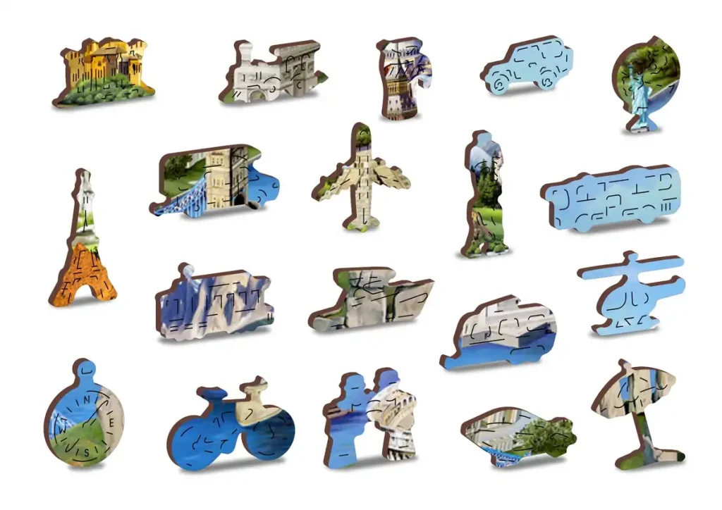 Wooden Puzzle 500 World Landmarks Opis 5