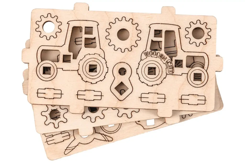 Wooden 3D Puzzle Transport Widgets Opis 2