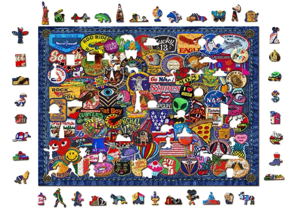 Wooden Puzzle 1000 Patch Crazy Opis 9
