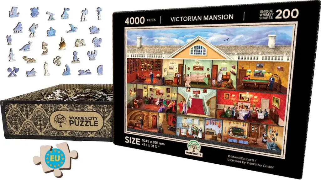 Wooden Puzzle 4000 Victorian Mansion Opis 2