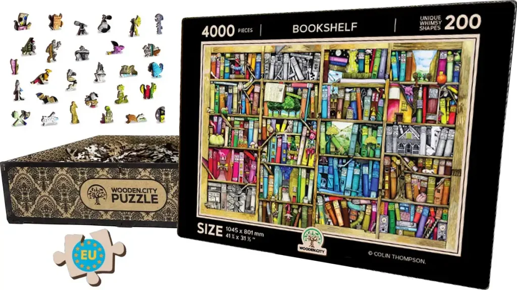 Puzzle 1000 pièces Bibliothèque bizarre Ravensburger - Puzzle