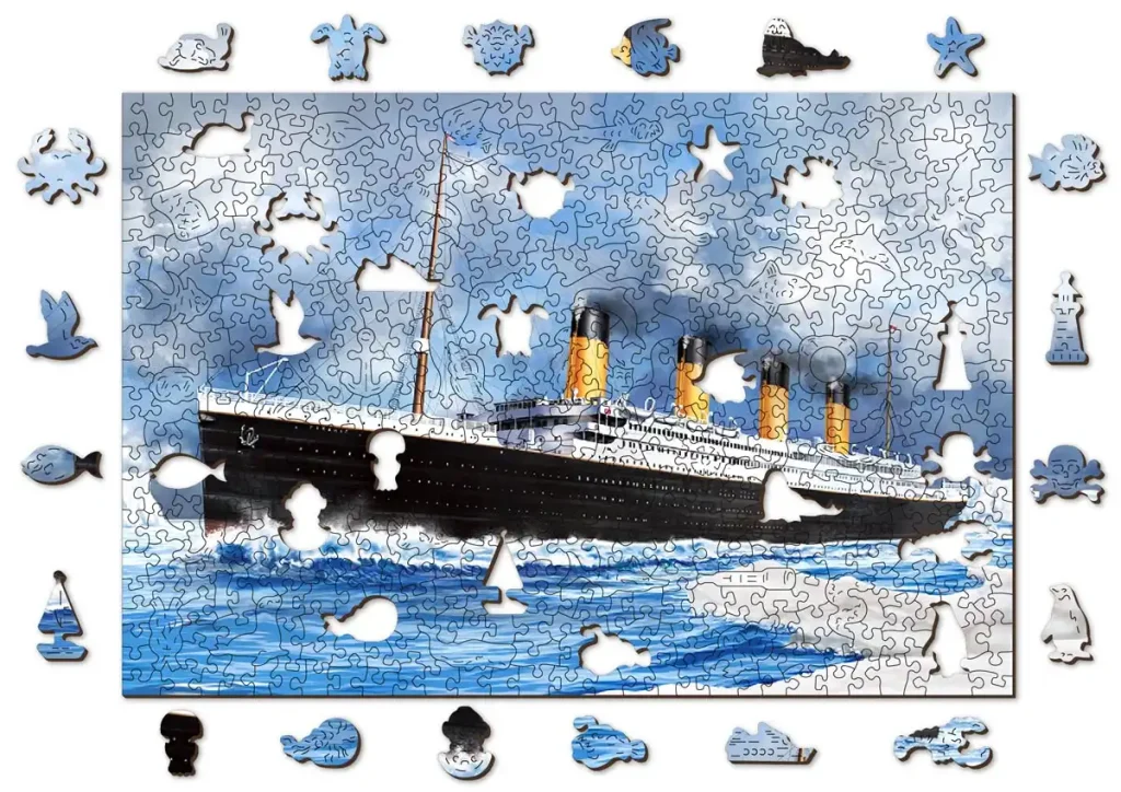 Wooden Puzzle 500 Titanic Opis 7