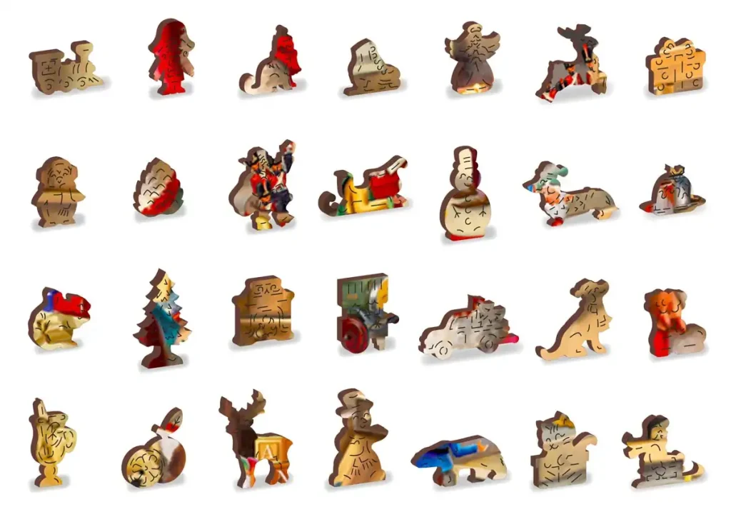 Wooden Puzzle 1000 Santa'S Workshop Opis 5