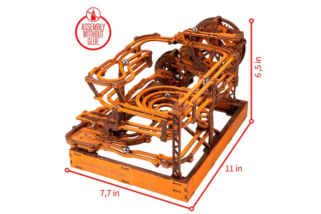 3D Wooden Puzzle - Marble Run Opis 1