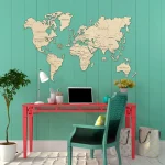 Wooden Map Puzzle 3D World World Map XL 7