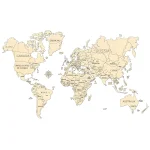 Wooden Map Puzzle 3D World World Map XXL 1