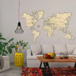 Wooden Map Puzzle 3D World World Map XXL 10