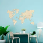Wooden Map Puzzle 3D World World Map L 2