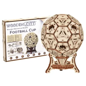 Wooden Puzzle 3D Football Cup Multifunctional Organizer 14