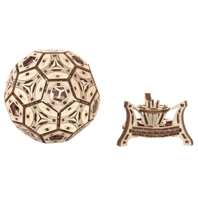 Wooden Puzzle 3D Football Cup Multifunctional Organizer 17